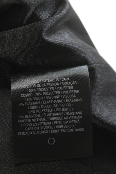 Tahari Women Straight Pencil Mini Skirt Black Polyester Zip Size 10