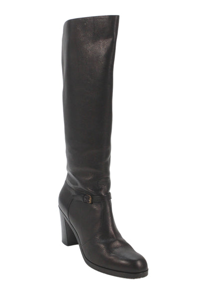 Proenza Schouler Womens Leather Knee High Boots Black Size 41 11