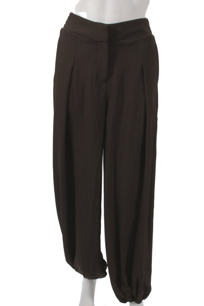 Padova Womens Bloomer Pants Brown Polyester Hook Eye Inseam 30 Size XS