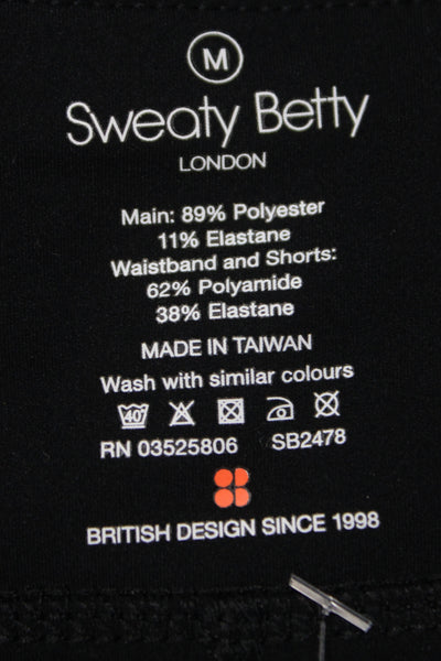 Sweaty Betty Womens Athletic Black Mini Skort Size M