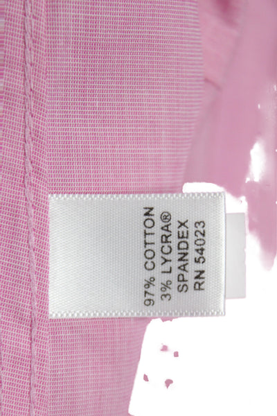 Banana Republic Womens Pink Collared Button-Up Long Sleeve Cotton Top Size 0
