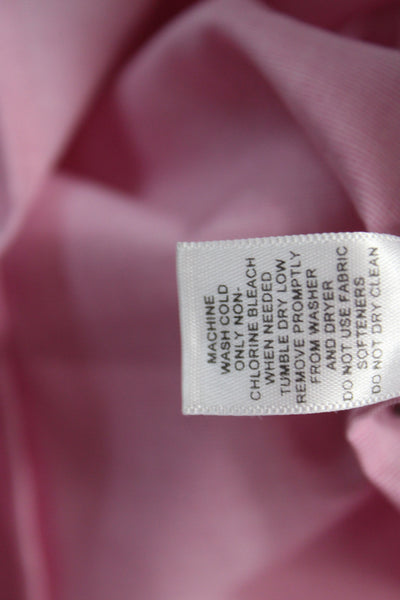 Banana Republic Womens Pink Collared Button-Up Long Sleeve Cotton Top Size 0