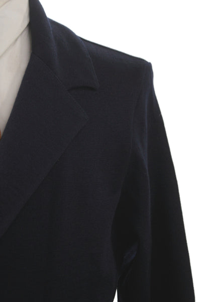 Bugatchi Men Blazer Blue Merino Wool Button Solid Classic Size M