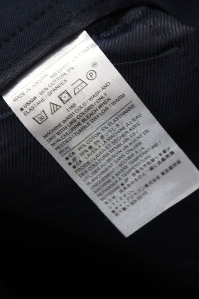 Banana Republic Women Dress Pants Blue Solid Cotton Size 2