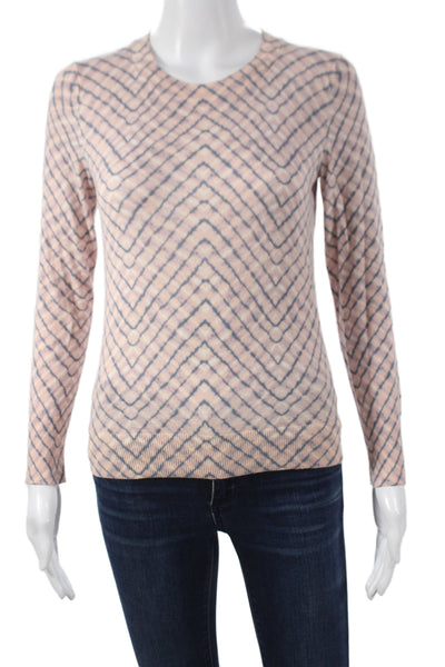 Banana Republic Womens Beige Chevron Pullover Sweater Size PXS