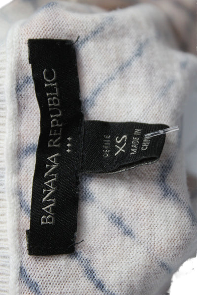 Banana Republic Womens Beige Chevron Pullover Sweater Size PXS