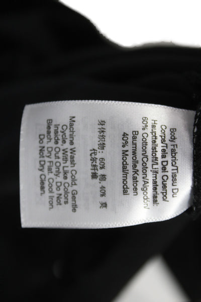 DKNY Womens Black Jersey Sleeveless Round Neck T-Shirt Size S