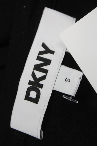 DKNY Womens Black Jersey Sleeveless Round Neck T-Shirt Size S