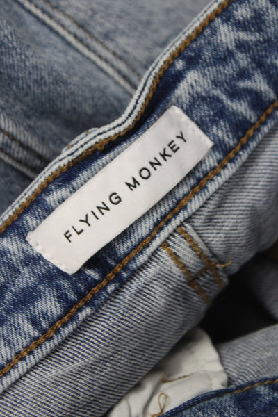 Flying Monkey Women Mid Rise Straight Blue Jeans Size 26