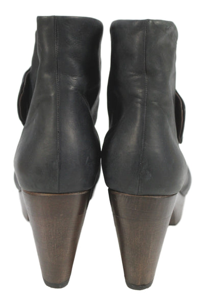 Coclico Womens Leather Norma Ankle Boots Shoes Ringo Black Size 9