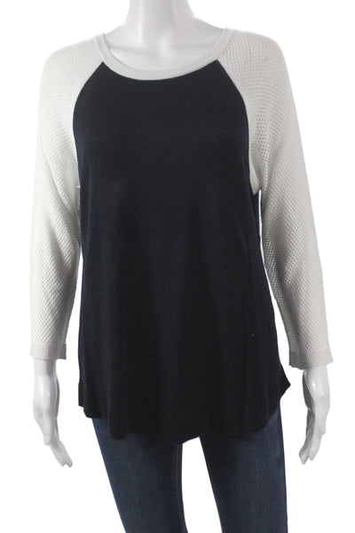 Rag & Bone Jean Womens Pullover Sweater Black Viscose Long Sleeve Size M