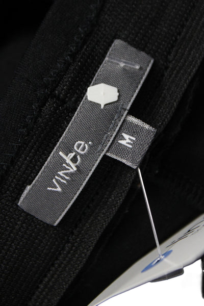 Vince Womens Ankle Pants Black Pull On Size M