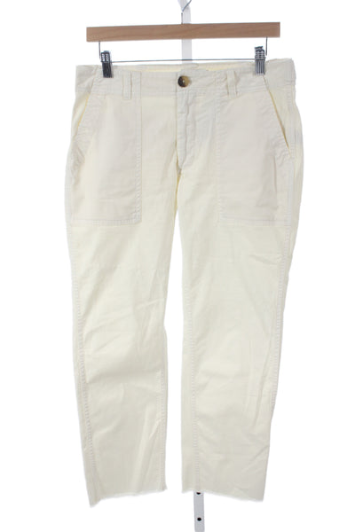 Vineyard Vines Womens Chino Pants Ivory Button Size 6