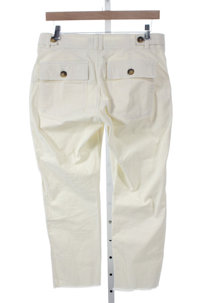 Vineyard Vines Womens Chino Pants Ivory Button Size 6