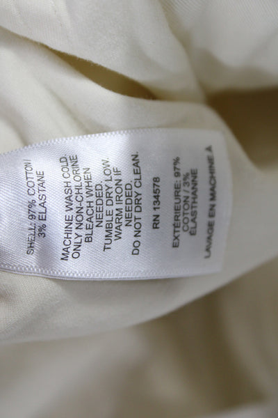 Vineyard Vines Womens Chino Pants Ivory Button Size 6