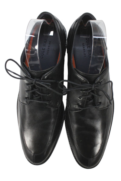 Cole Haan Mens Leather Lace Up Oxford Dress Shoes Black Size 11
