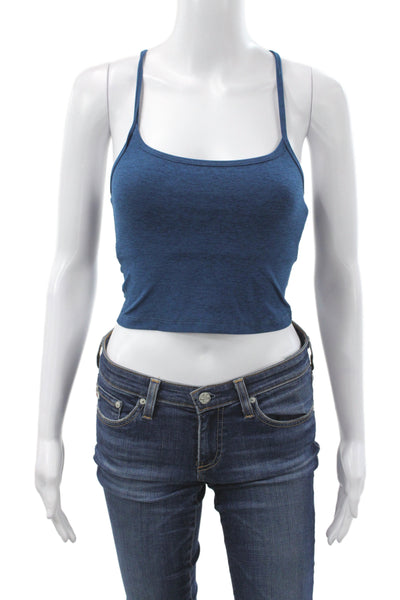Beyond Yoga Women Blue Scoop Neck Sleeveless Tank Athleisure Size XS