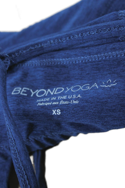 Beyond Yoga Women Blue Scoop Neck Sleeveless Tank Athleisure Size XS