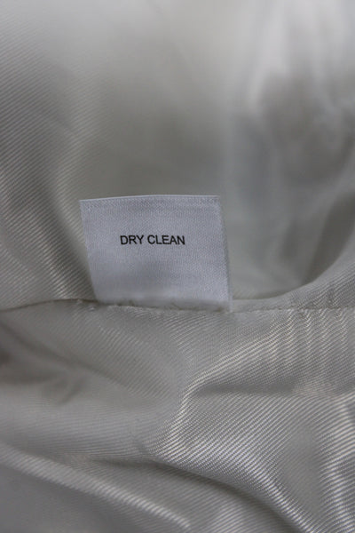 DH New York Womens Puffer Jacket Ivory Polyester Zip Long Sleeve Size XS