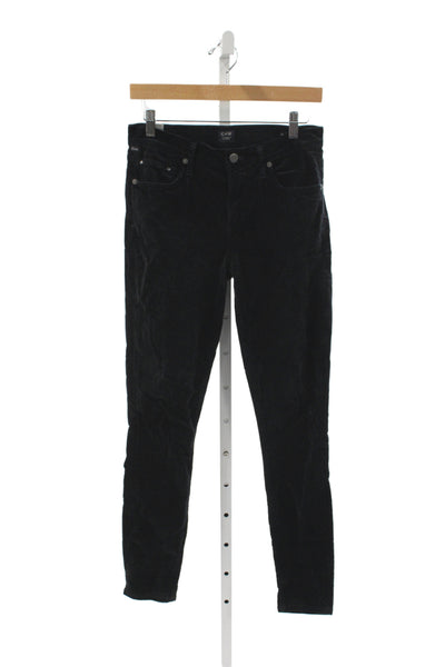 Citizens of Humanity Women Black Ankle Jeans Mid Rise Button Fly Size 26