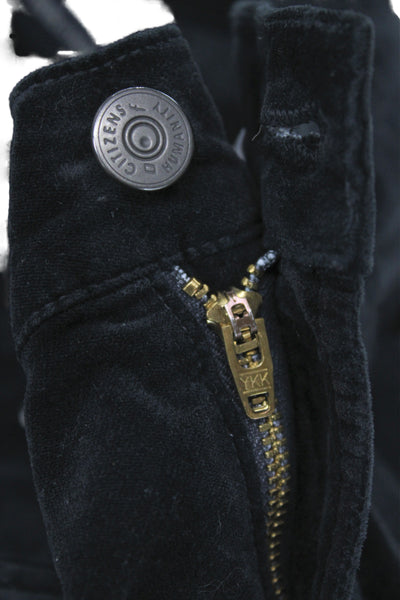 Citizens of Humanity Women Black Ankle Jeans Mid Rise Button Fly Size 26