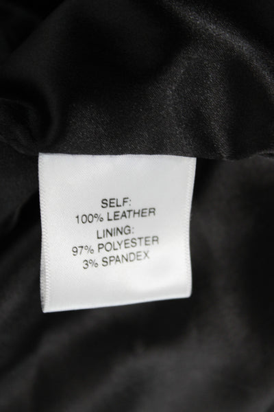 Artelier Nicole Miller Women Basic Leather Tank Black Size S