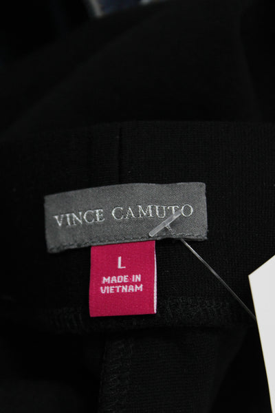 Vince Camuto Womens Ankle Leggings Black Rayon Size L