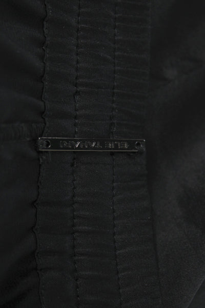 Elie Tahari Womens Cargo Pants Black Polyester Drawstring Size L