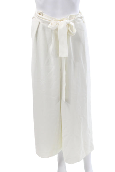 Lafayette 148 New York Women Paperbag Pants Ivory Size 16