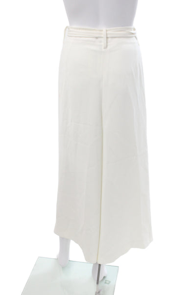Lafayette 148 New York Women Paperbag Pants Ivory Size 16