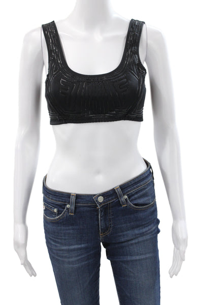 Fendi Womens Elastic Hook Closure Bra Black Size EUR 38