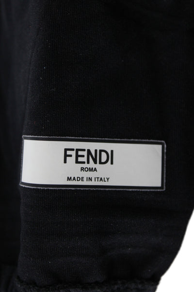Fendi Womens Elastic Hook Closure Bra Black Size EUR 38