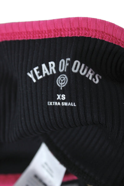 Year Of Ours Womens Ankle Black Leggings Size XS