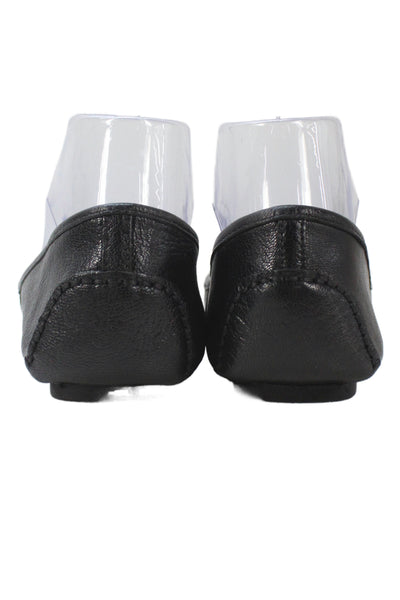 Michael Michael Kors Womens Leather Slide On Ballet Flats Black Size 8 Medium
