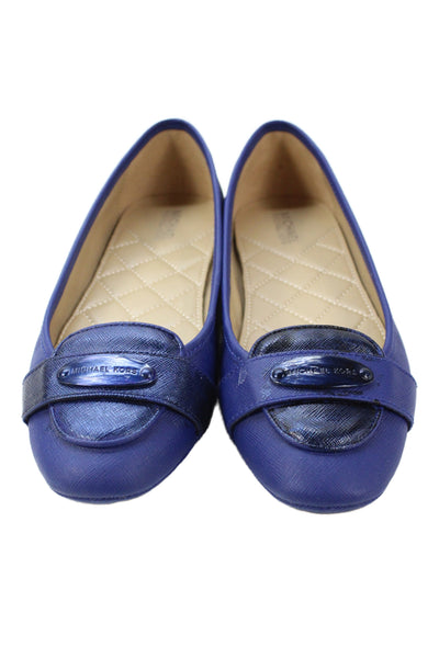 Michael Michael Kors Womens Slide On Ballet Flats Blue Size 8 Medium
