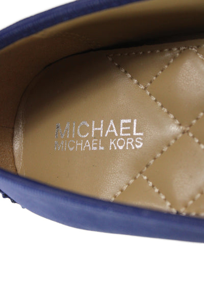 Michael Michael Kors Womens Slide On Ballet Flats Blue Size 8 Medium