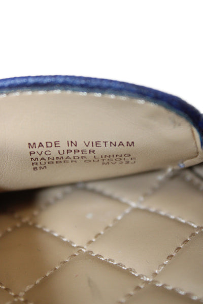 Michael Michael Kors Womens Slide On Ballet Flats Blue Size 8 Medium