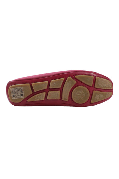 Michael Michael Kors Womens Leather Contrast Ballet Flats Pink Size 8 Medium