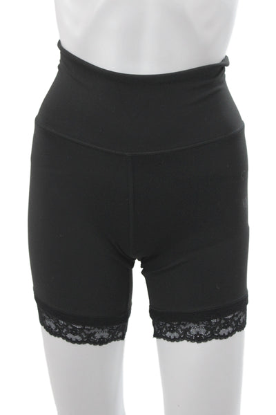 Terez Women Biker Lace Shorts Black Size XS