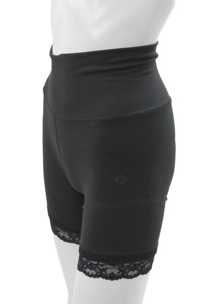 Terez Women Biker Lace Shorts Black Size XS
