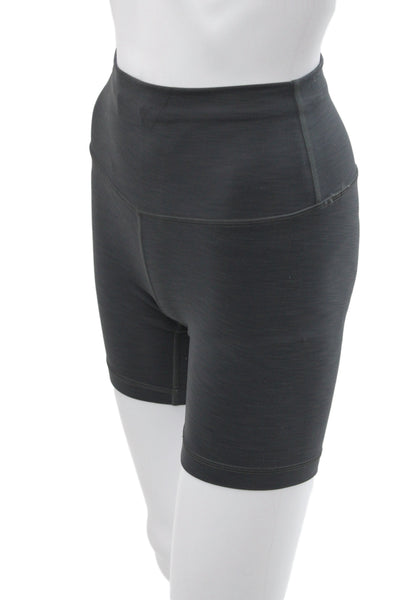 Lululemon Womens Black Knit Floral Activewear Shorts Size 2