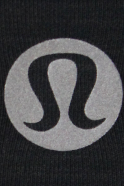 Lululemon Womens Black Knit Floral Activewear Shorts Size 2