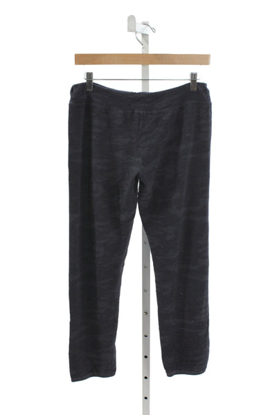 Monrow Womens Sweatpants Black Camo Drawstring Rayon 26 Inseam Size M