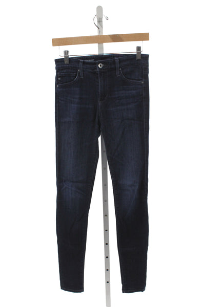 AG Adriano Goldschmied Womens Skinny Blue Jeans Button Size 25