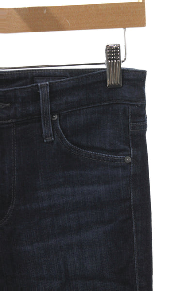AG Adriano Goldschmied Womens Skinny Blue Jeans Button Size 25