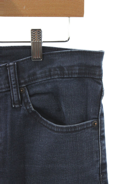 Levi Strauss & Co Mens Blue Slim Jeans Button Cotton Blend Size 34