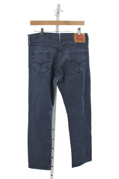 Levi Strauss & Co Mens Blue Slim Jeans Button Cotton Blend Size 34