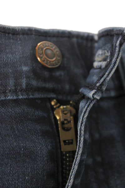 Levi Strauss & Co Mens Blue Slim Jeans Button Cotton Blend Size 34