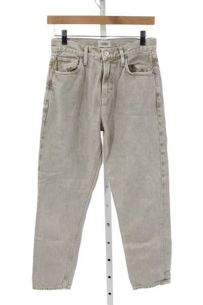 Citizens of Humanity Womens Straight Jeans Beige High Rise Size 23