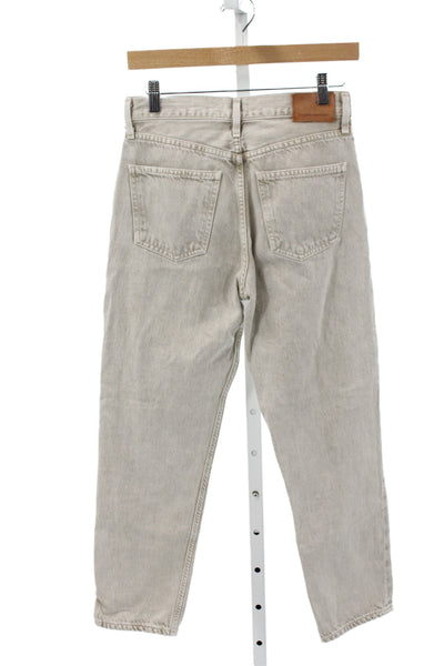 Citizens of Humanity Womens Straight Jeans Beige High Rise Size 23